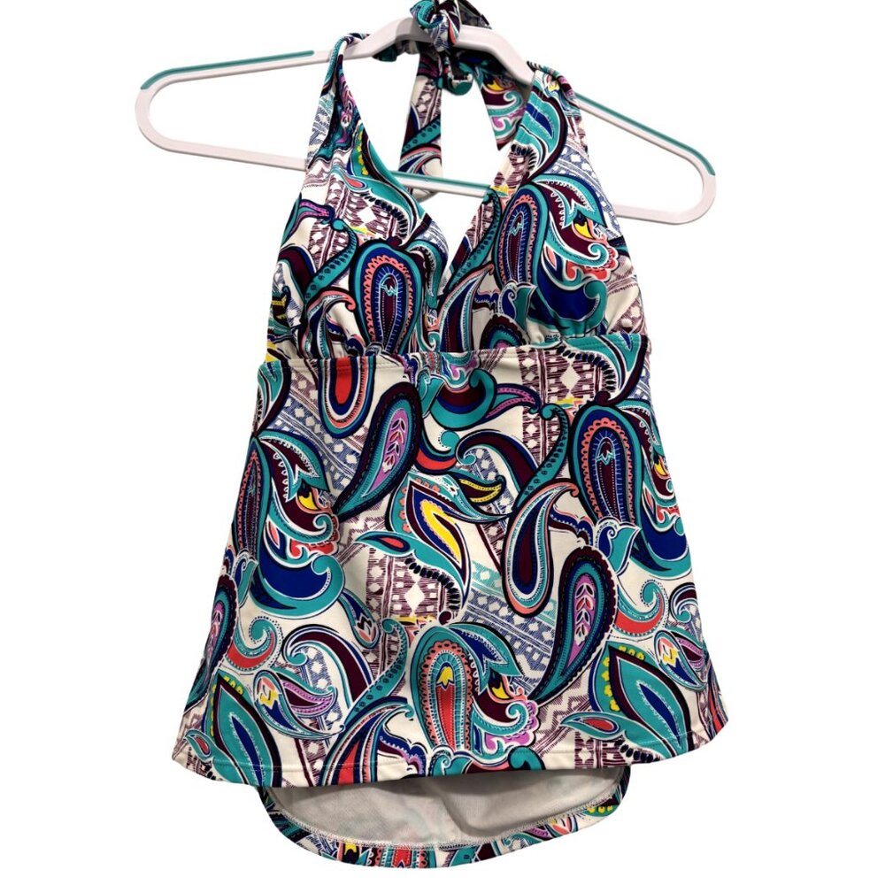 Catalina Multi-Color Swim Top Size L/G (12-14)